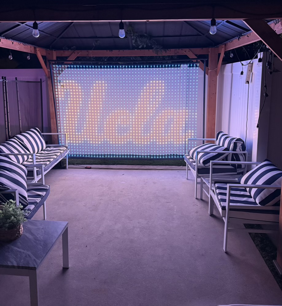 LED net lighting backdrop by KO Events